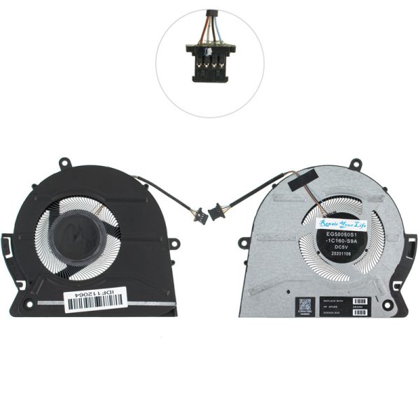 Оригінальний вентилятор для ноутбука HP Envy 17-ch (CPU FAN) (Кулер)