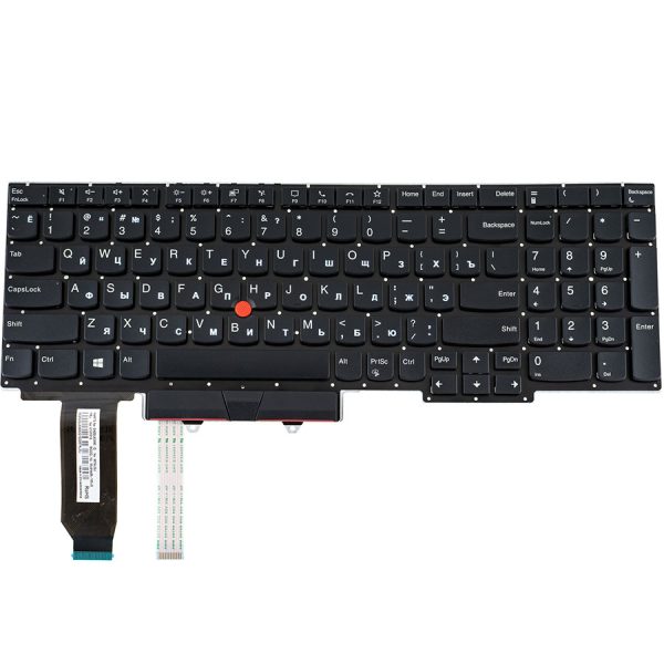 Клавіатура для ноутбука LENOVO (ThinkPad: E15 2Gen 2020) rus, black, без фрейма