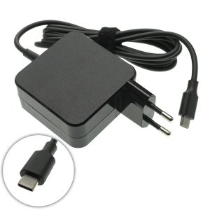 Блок живлення для ноутбука TYPE-C 45W, квадратный, black