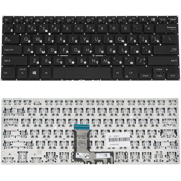 Клавіатура для ноутбука ASUS (B1400 series) rus, black, без кадру