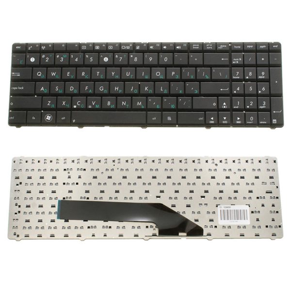 Клавіатура для ноутбука ASUS (K50, K51, K60, K61, K70, F52, P50, X5), rus, black (old design) (OEM)