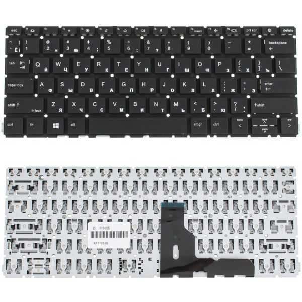 Клавіатура для ноутбука HP (ProBook: 430 G8, 435 G8) rus, black, без кадру