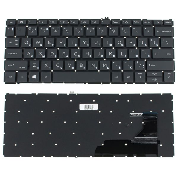 Клавіатура для ноутбука HP (ProBook: 830 G8, 835 G8) rus, black, без фрейма