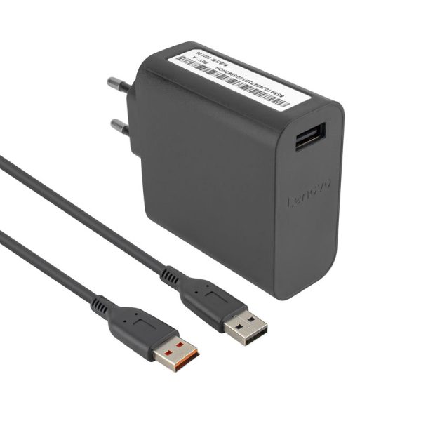 Блок живлення для ноутбука LENOVO 20V, 3.25A, 65W, для Yoga 3 PRO series, black (с кабелем!)