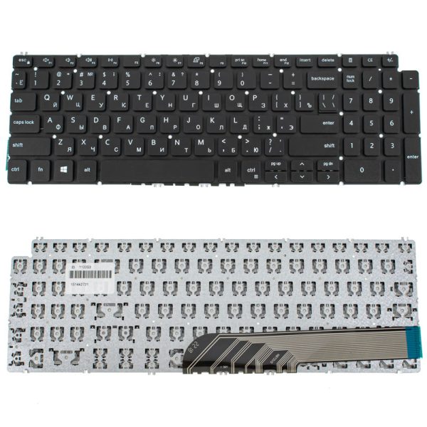 Клавіатура для ноутбука DELL (Inspiron: 5584), rus, black, без фрейма