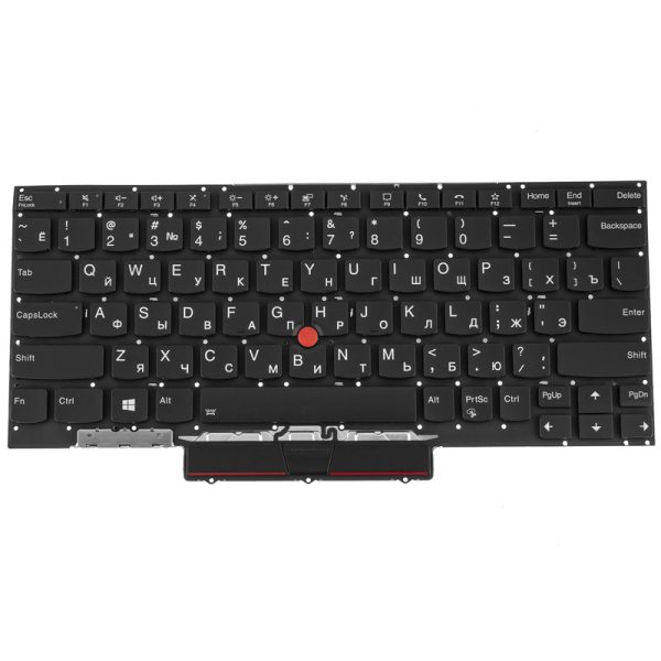 Клавиатура для ноутбука LENOVO (ThinkPad: X1 Nano gen 1) rus, black, без фрейма, подсветка клавиш
