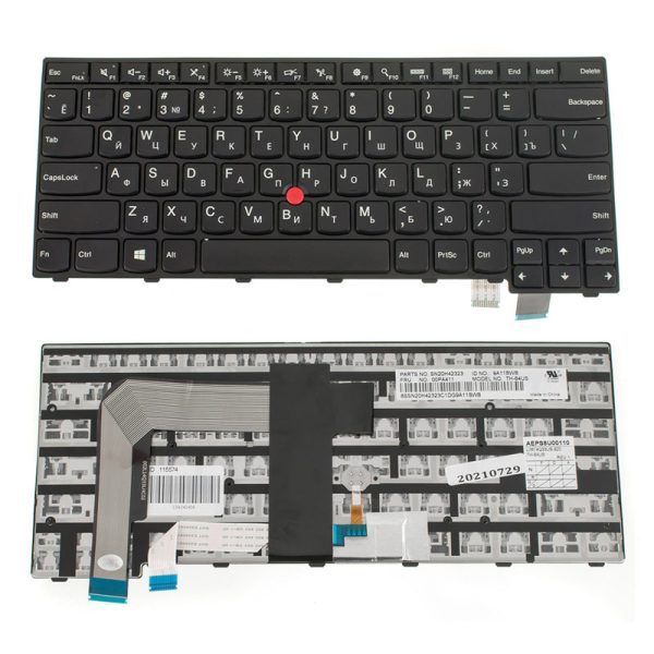 Клавіатура для ноутбука LENOVO (ThinkPad: T460S, T470S) rus, black (оригінал)