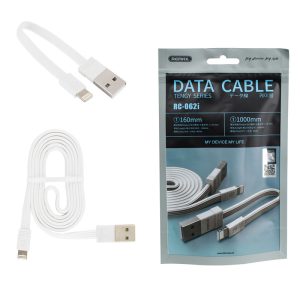 Кабель REMAX Tengy, USB to iP, білий 1м + 0.16м