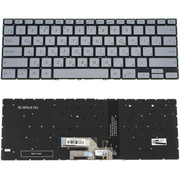 Клавіатура для ноутбука ASUS (UX462 series) rus, silver, без фрейму, підвіска клавіш
