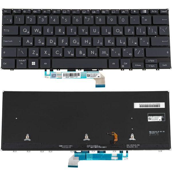 Клавіатура для ноутбука ASUS (B3302 series) rus, black, без фрейму