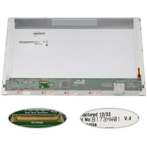 Матрица 17.3" B173HW01 V.4 (1920*1080, 40pin, LED, NORMAL, матовая, разъем слева внизу) для ноутбука (renew)