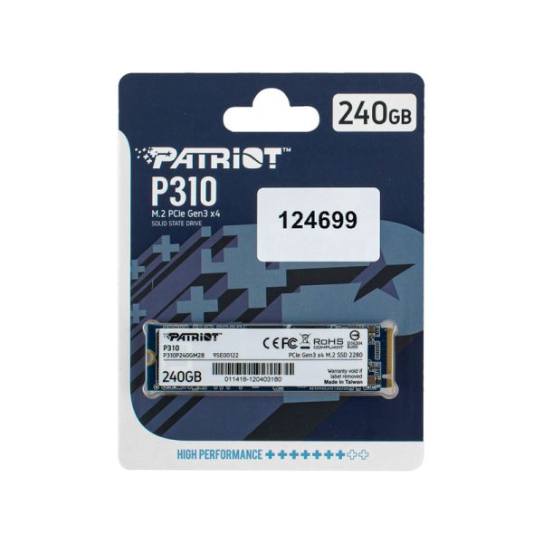 Жосткий диск M.2 2280 SSD  240Gb Patriot P310 Series (P310P240GM28)