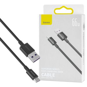 Кабель Baseus Superior Series Fast Charging Data Cable USB to Type-C 66W 1m Black (CATYS-01)