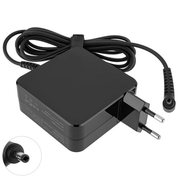 БЖ для ноутбука XIAOMI 19V, 3.42A, 65W, 4.0*1.7мм, L-конектор, квадратний, black (без кабелю!)