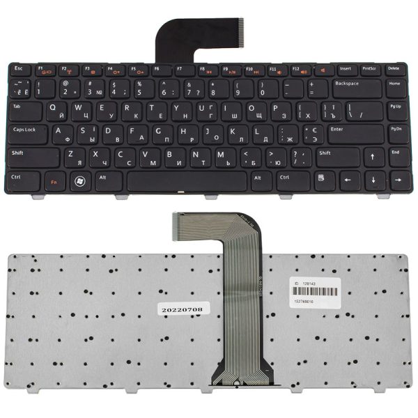 Клавіатура для ноутбука DELL (Inspiron: 5520, M4110, M5040, M5050, N4110, N5040, N5050, Vostro: 1540, 3550, XPS: L502) ukr, black