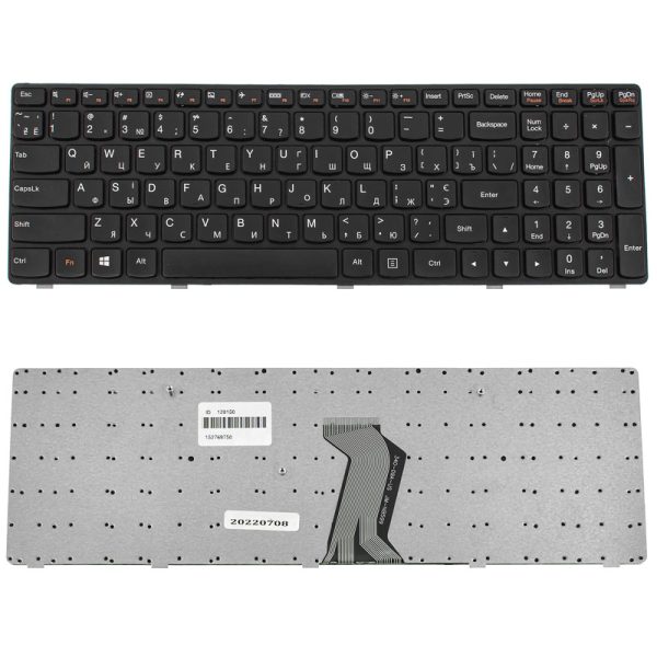 Клавіатура для ноутбука LENOVO (G500, G505, G510, G700, G710) ukr, black