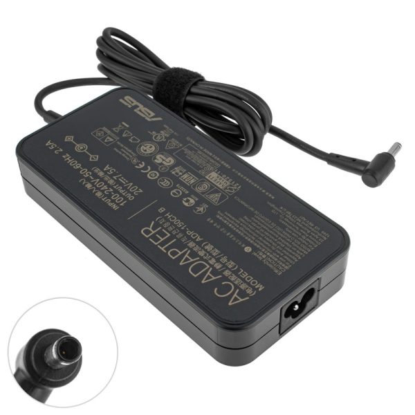 Орігинальний БЖ для ноутбука ASUS 20V, 7.5A, 150W, 4.5*3.0мм-PIN, black, OVALE