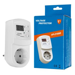 Реле напруги Open Electric VP-2168D, 120v-280v, 16A, 3000w, білий, (220B-50гц), (програмований)