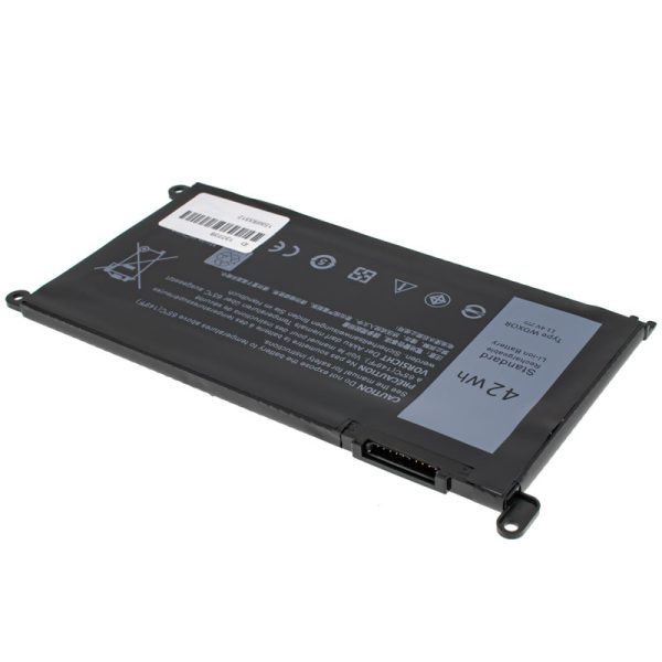 Батарея для ноутбука DELL WDX0R (Inspiron: 15 5568, 13 5368, 13 5378) 11.4V 3680mAh 42Wh Black