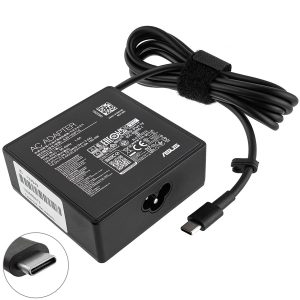 Блок живлення для ноутбука ASUS TYPE-C 100W, квадратный, black (нужен кабель!)