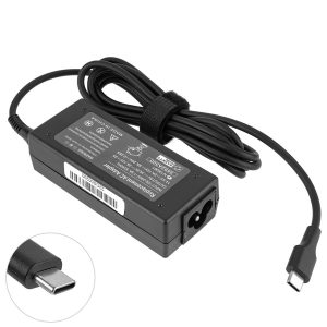 Блок живлення для ноутбука TYPE-C 45W, black, RECTANGULAR