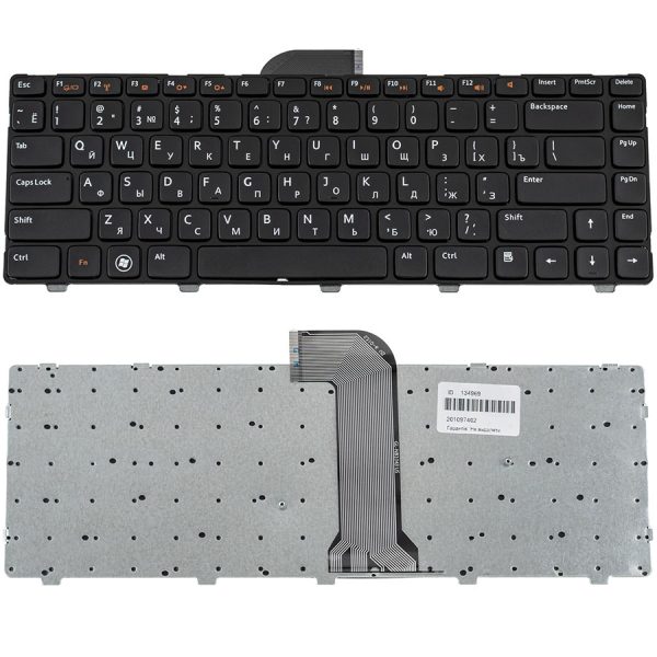Клавіатура для ноутбука DELL (Inspiron: 3421, 5421, 5435, 5437) rus, black