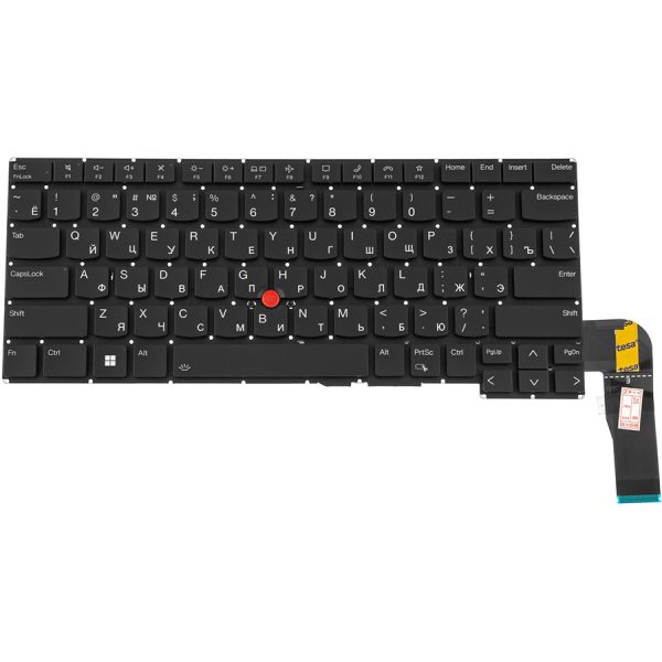 Клавіатура для ноутбука LENOVO (ThinkPad: E14 Gen 5) rus, black, без фрейму, підсвічування клавіш (ОРИГІНАЛ)