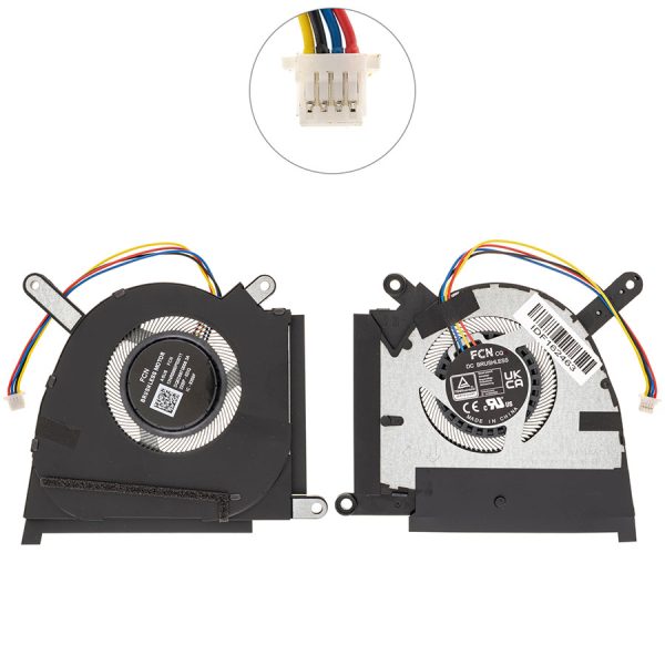 Оригінальний вентилятор для ноутбука ASUS TUF Dash F15 FX517ZC, FX517ZE (GPU FAN) (13NR0950P02011) (Кулер)