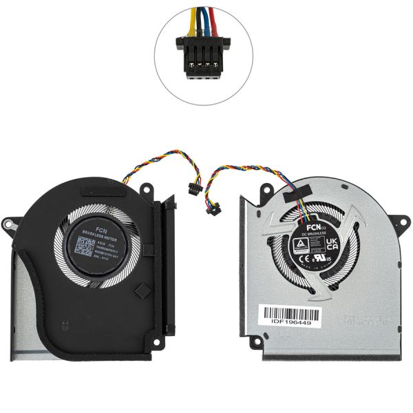 Оригінальний вентилятор для ноутбука ASUS ROG Strix G16 G614JV, 12V (CPU FAN) (13NR0D90P07011)