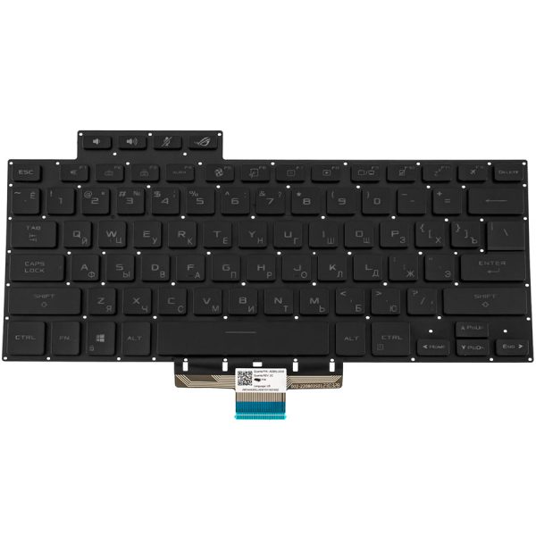Клавиатура для ноутбука ASUS (GA503 series) rus, black, без фрейма, подсветка клавиш (ОРИГІНАЛ)