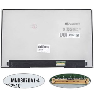Матриця 13.3" MND307DA1-4 (2560*1600, 40pin, LED, SLIM (без додаткової панелі), матова, роз'єм праворуч внизу) для ноутбука