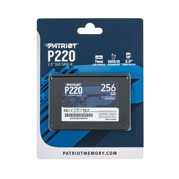 Жорсткий диск 2.5" SSD  256Gb Patriot P220 Series (P220S256G25)