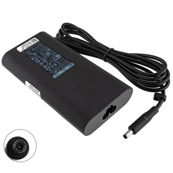 Оригінальний блок живлення для ноутбука DELL 19.5V, 4.62A, 90W, 4.5*3.0-PIN, Black, OVALE