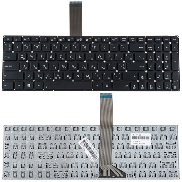 Клавіатура для ноутбука ASUS (A56, K56, S56, S505, S550, R505) ukr, black, без фрейма