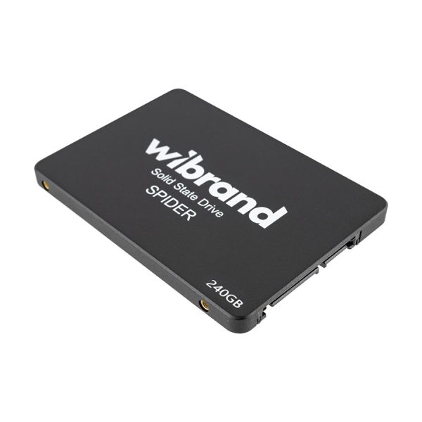 Жорсткий диск 2.5" SSD 240Gb Wibrand Spider, WI2.5SSD/SP240GB, 3D TLC NAND, SATA-III 6Gb/s, зап/чт. - 460/550мб/с, BULK