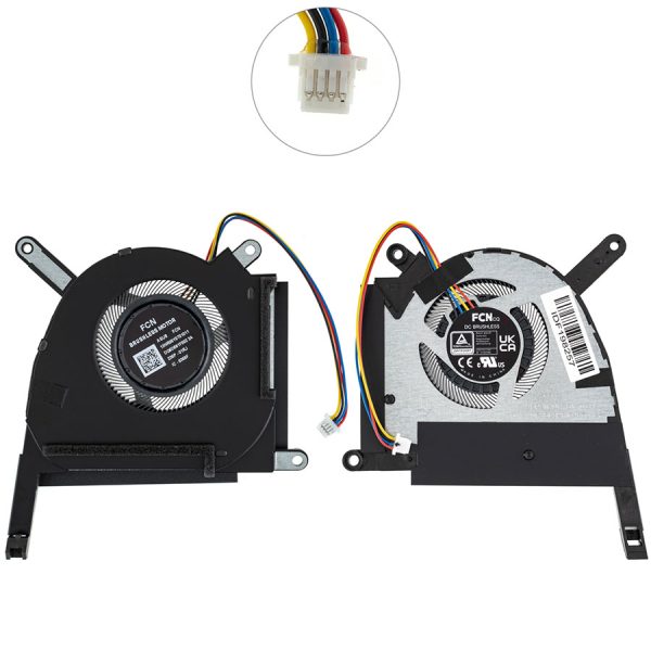 Оригінальний вентилятор для ноутбука ASUS (FA507RE, FX507ZE, FX507ZC), (GPU FAN), 5V, (13NR08Y0T01011) (Кулер)