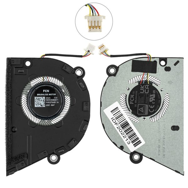 Оригінальний вентилятор для ноутбука ASUS (H7606 series), 5V, (SYS FAN), (13NB1420M04011)