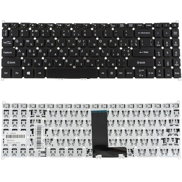 Клавіатура для ноутбука ACER (SW: SF315-51) ukr, black, без фрейма