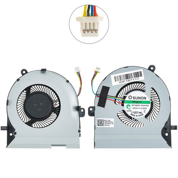 Оригінальний вентилятор для ноутбука Asus ROG Strix (GL502VS, GL502VY) CPU FAN (Толщина 14мм)