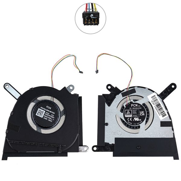 Оригінальний вентилятор для ноутбука Asus TUF Dash (FX517ZM, FX517ZR), 12V, GPU Fan