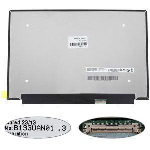 Матриця 13.3" B133UAN01.3 (1920*1200, 30pin(eDP, IPS), LED, SLIM(без планок та вушок), матова, роз'єм праворуч внизу) для ноутбука