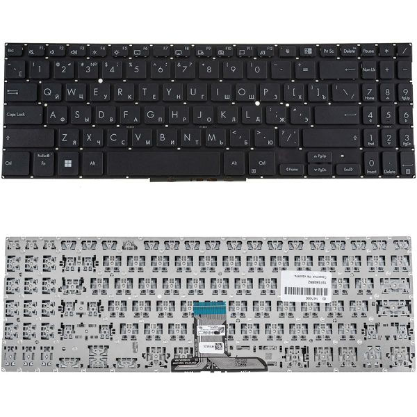 Клавіатура для ноутбука ASUS (B1500 series) rus, black, без фрейму (ОРИГИНАЛ)
