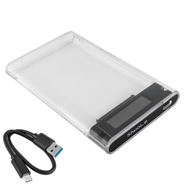 Кишеня зовнішня 2.5" SATA SSD/HDD - USB 3.0 Type-C Shuole (with display) U25TY31-P-B