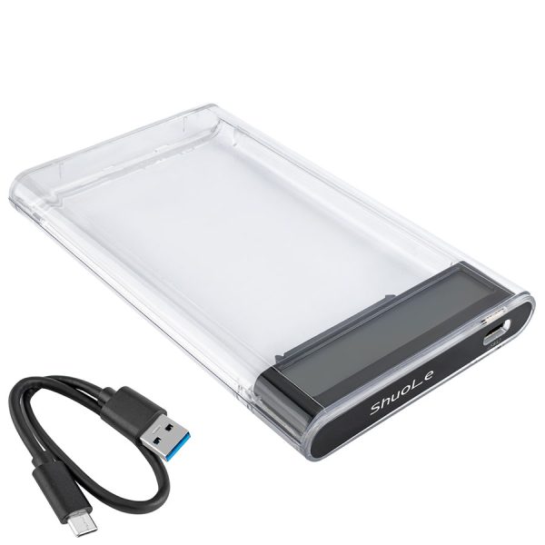 Кишеня зовнішня 2.5" SATA SSD/HDD - USB 3.2 Gen.1 Type-C Shuole (with display) U25TY36-PD