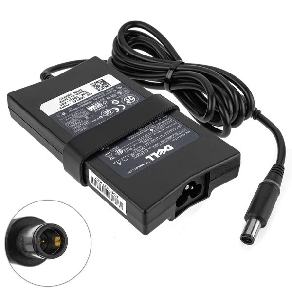 Оригінальний блок живлення для ноутбука DELL 19.5V, 3.34A, 65W, 7.4*5.0-PIN, Black, SLIM RECTANGULAR