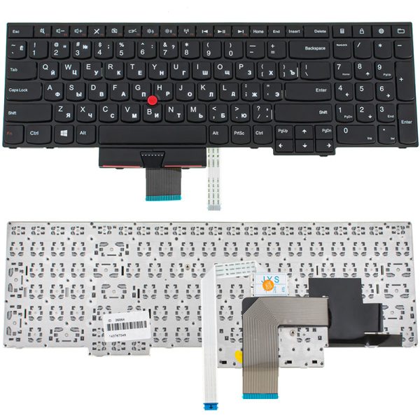 Клавіатура для ноутбука LENOVO (ThinkPad Edge: E530, E535, E545) rus, black, с джойстиком