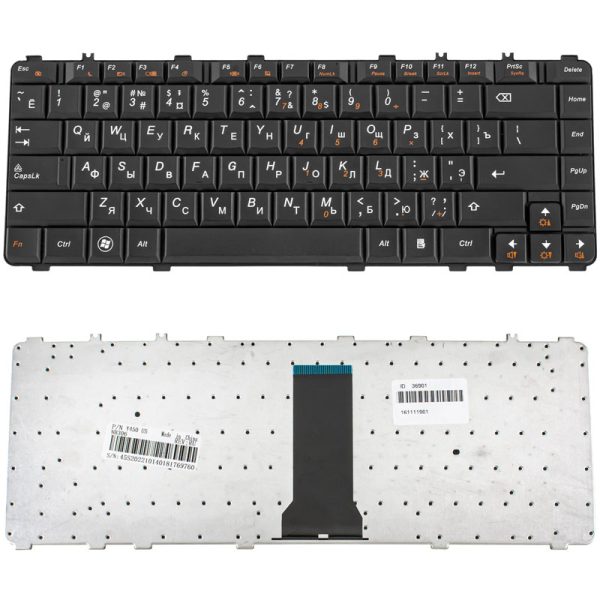 Клавіатура для ноутбука LENOVO (IdeaPad: B460, V460, Y450, Y460, Y550, Y560) rus, black