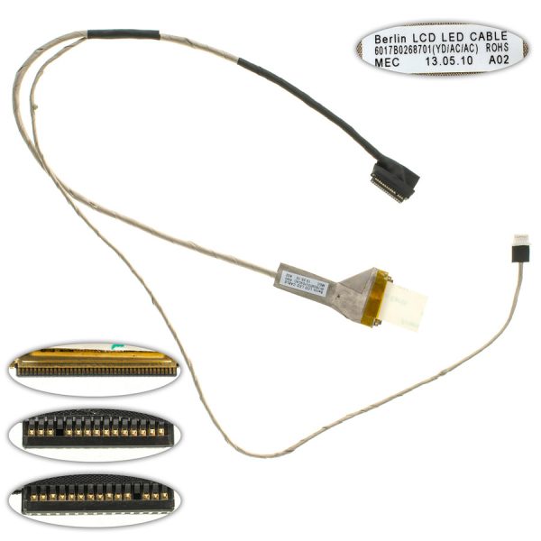 Шлейф матриці для ноутбука TOSHIBA (L630, L635), LED, роз'єм під камеру (6017B0268701)