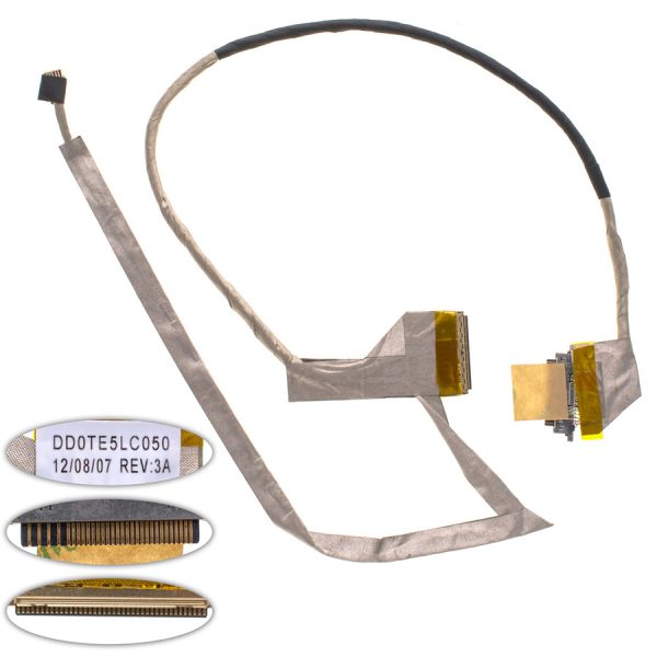 Шлейф матриці для ноутбука TOSHIBA (L700, L740, L745), LED, роз'єм під камеру (DD0TE5LC050)