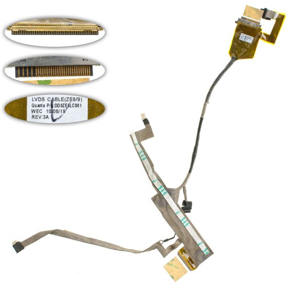 Шлейф матриці для ноутбука ACER (AS: 1420, 1425, 1820, 1825), LED, роз'єм під камеру, Мікрофон (DD0ZE8LC001)